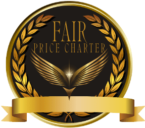 Fair Price Charter logo, One two three Dental is proud to be a part of the fair price charter allowing high quality dentistry at a fair price.
